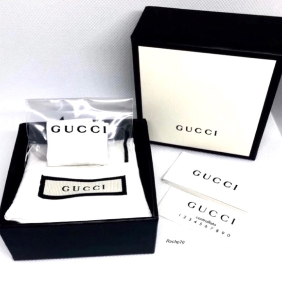 New Authentic GUCCI GHOST GG Sterling Silver Ring - Picture 10 of 11